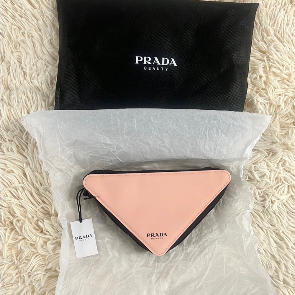 Prada Beauty Triangle Cosmetic Bag/Pouch